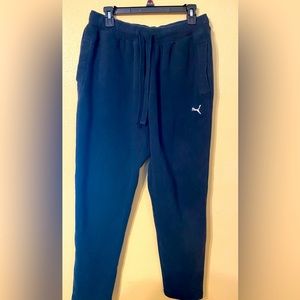 Puma Men’s L Sweatpants Navy Drawstring W/ pockets ULTRA SOFT